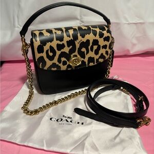 Coach Cassie Leopard Print Crossbody Bag